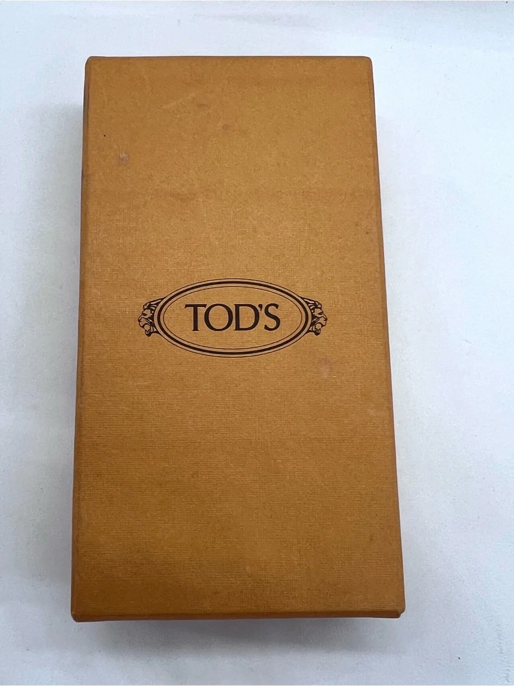 Tod’s Leather Keychain Mirror Travel Compact Tan w/ Branded Box & Cloth Italy